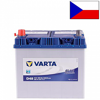 ���� ������������ VARTA Blue Dynamic 6CT 60Ah L+ 540A EN 232x173x225 (560 411 054)